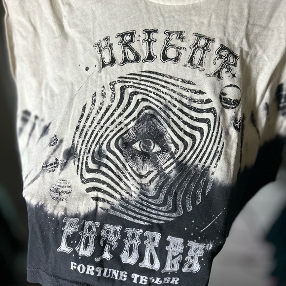 g Cropped Graphic Tank, Bright Future w/ Pleat Detail Tie Dye Edgy Design XS - Picture 4 of 6